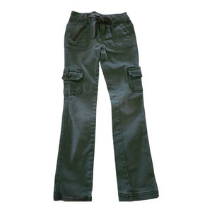 Justice Girls Olive Green Slim Jeans Size 6